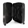 Blauwe auto met grijze vlammen NBS - Handbagage koffer - Kinderen Unisex middel -binnenkant