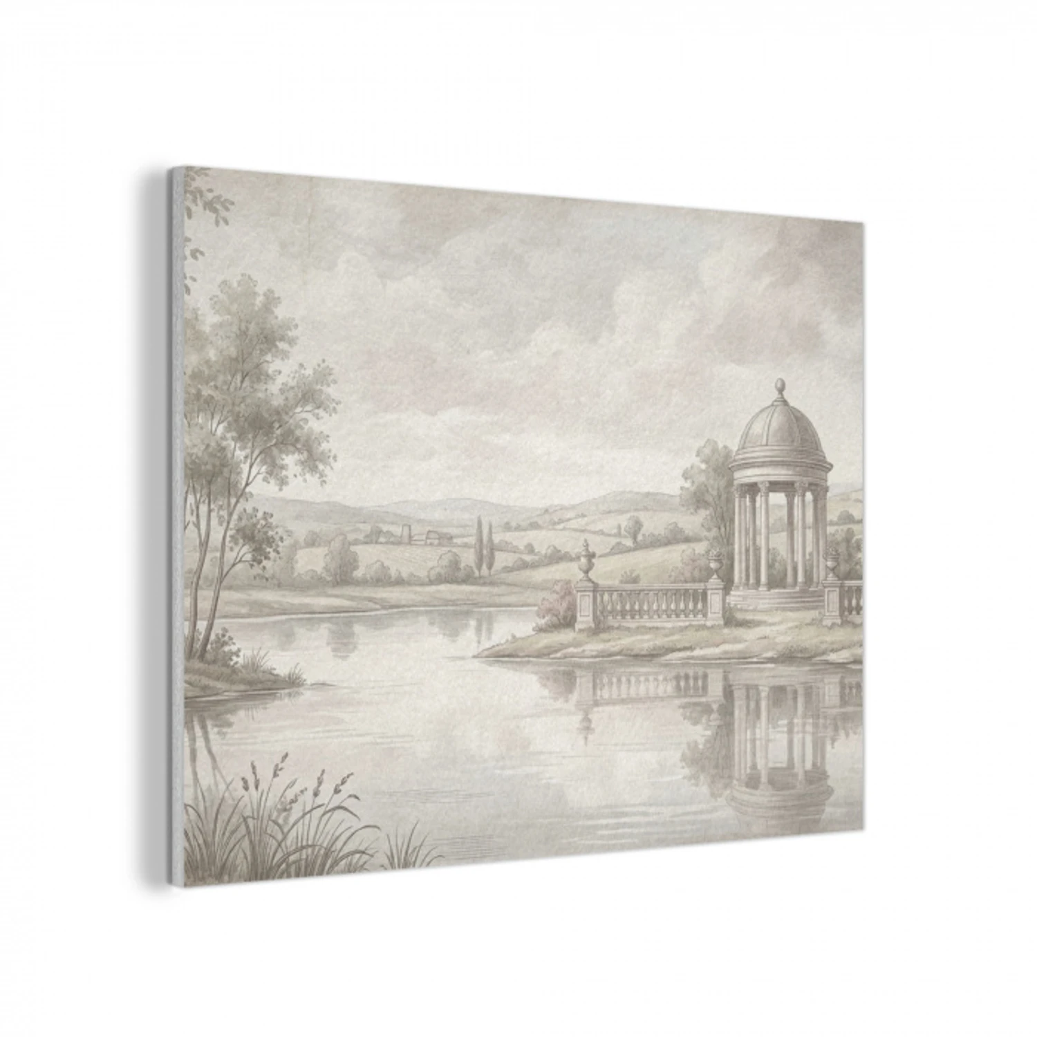 Landschap - Water - Natuur - Sepia PET vilt klein -3d