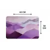 Abstract - Heuvels - Landschap - Paars Placemat vinyl groot -specs