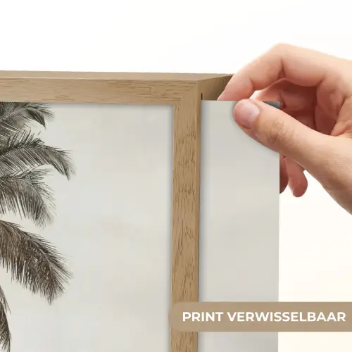 Eiland - Palmboom - Zee Light Box met batterij (Wandlamp) middel -USP_websiteprintNL
