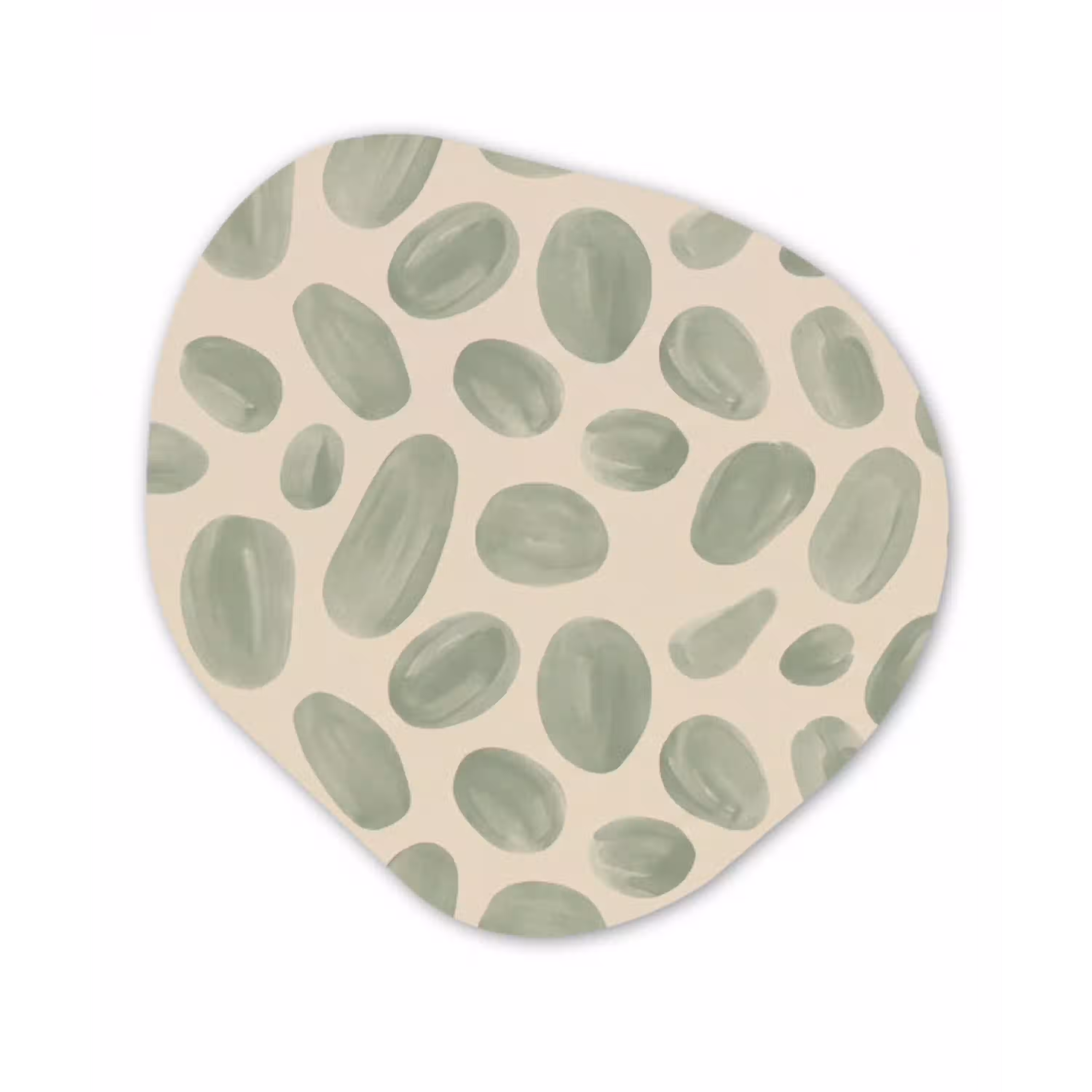 Abstract - Patroon - Organisch - Groen - Modern Wandcirkel Organisch Forex 3mm klein -3d