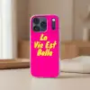 Quote - Retro - Roze Telefoonhoesje iPhone 17 Pro klein -sfeer2