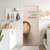 Koffie - Obessive Coffee Disorder - Beige deurposter klein -sfeer5