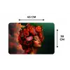 Vrouw - Drankenfruit - Rozen Placemat vinyl groot -specs