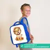 Baby leeuw Kinderrugzak - Blauw middel -sfeer3_NL