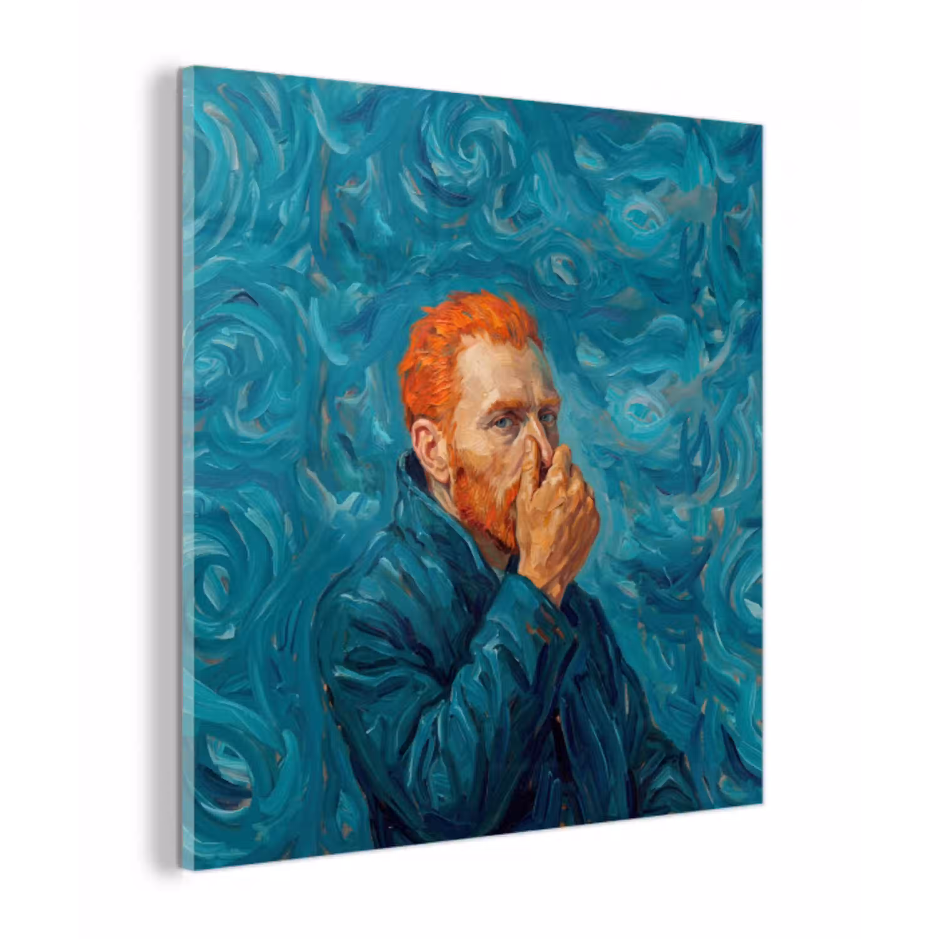 Portret - Klassiek - Blauw plexiglas 5mm klein -z3d