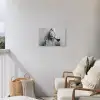 Vrouw - Masker - Wijn - Sigaret Tuinposter op houten frame 2 cm dik klein -sfeer1
