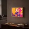 Varken - Bloemkroon - Kimono - Abstract Light Box met batterij (Wandlamp) middel -sfeer1