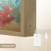 Zeemeermin - Water - Vissen - Rood Light Box met batterij (Wandlamp kind) middel -USP_websiteoplaadbaarNL