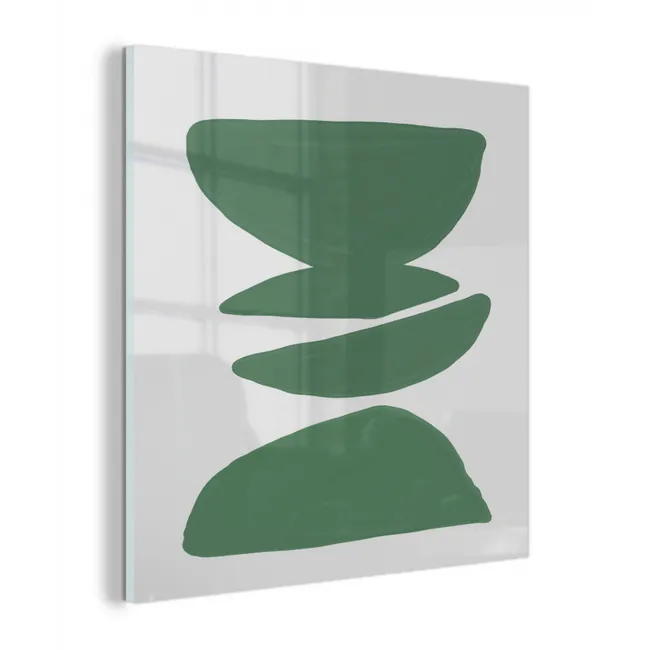Abstract - Groen - Vormen - Modern plexiglas 5mm klein -z3d