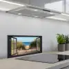 Toegang tot het Strand keuken achterwand spatscherm klein -3d_schuin