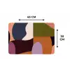 Vormen - Abstract - Kleuren - Vierkant Placemat vinyl groot -specs