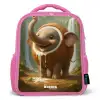 Coconote Elephante Kinderrugzak - Roze middel -3d