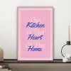 Tekst - Blauw - Keuken - Kader canvas 2cm klein -sfeer6
