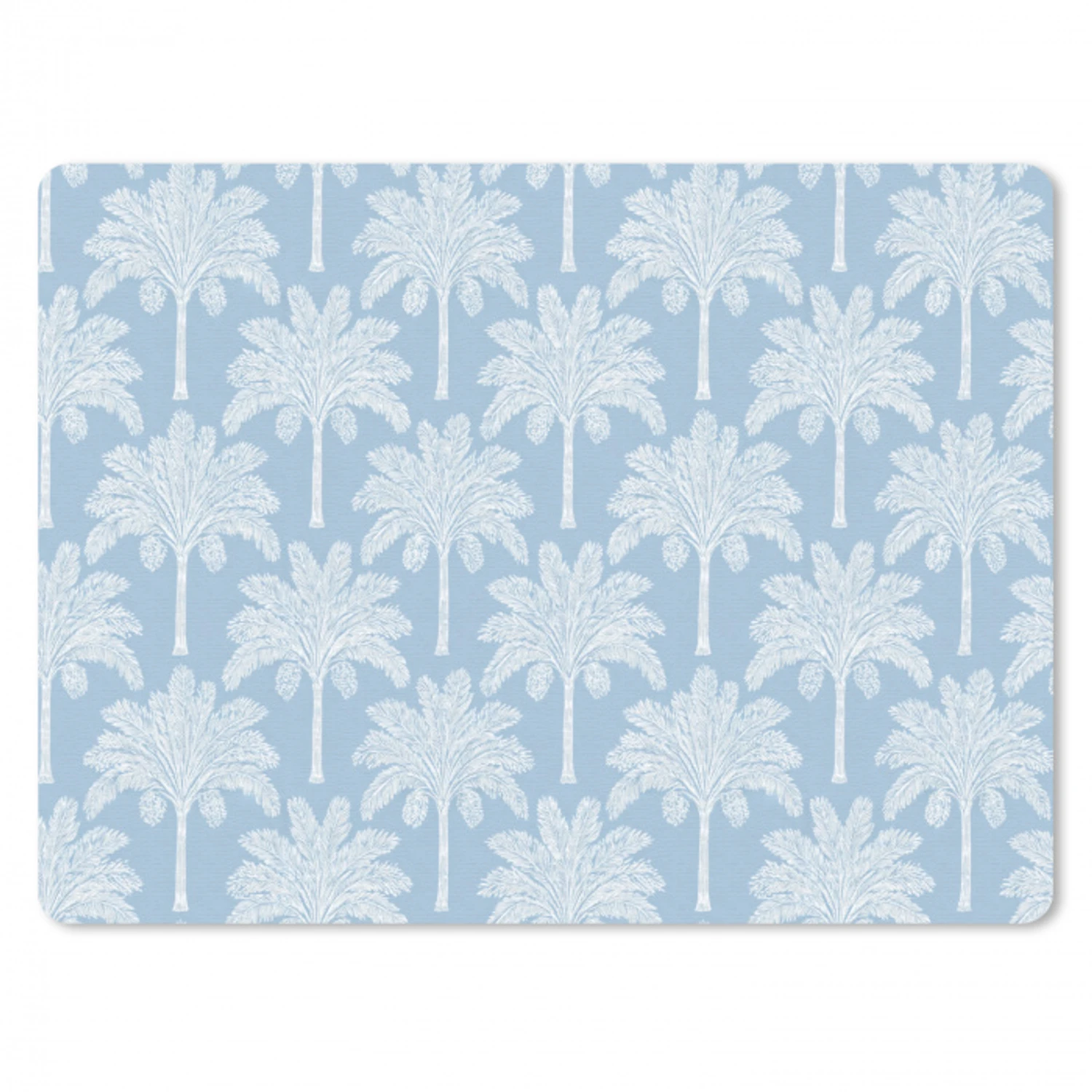 Palmboom - Modern - Blauw muismat rubber klein 262 -3d