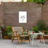 Quotes - Ik hou van jou - Spreuken Tuinposter op houten frame 2 cm dik klein -sfeer3
