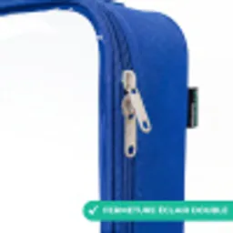 Baby giraffe Kinderkoffer - Blauw klein -rits_FR