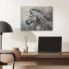 Zebra - Wilde dieren - Vlinder - Bloemen PET vilt klein -sfeer5