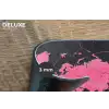 Wereldkaart - Roze - Marmer Placemat vinyl groot -closeup