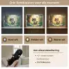 Kat - Zwart - Bos - Vlinders Light Box met batterij (Wandlamp kind) middel -USP_lichtkleurNL