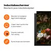 Vaas met bloemen - Schilderij van Rachel Ruysch Inductie beschermer vinyl 3mm middel -zzzzzzz-td-ups