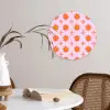 Zon - Patroon - Roze Wandcirkel kunststof plaat 5mm dik klein 188 -sfeer4