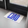 Ciao - Hoofdletters - Blauw - Minimalistisch Deurmat klein -sfeer2
