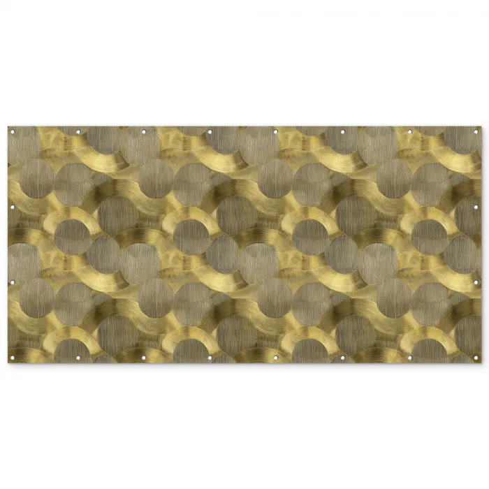Modern - Geometrisch - Goud Balkonbeschermer Duitsland klein 596 -zz_3d