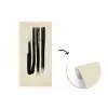 Penseelstreken - Verticaal - Zwart fotobehang vinyl groot -3d