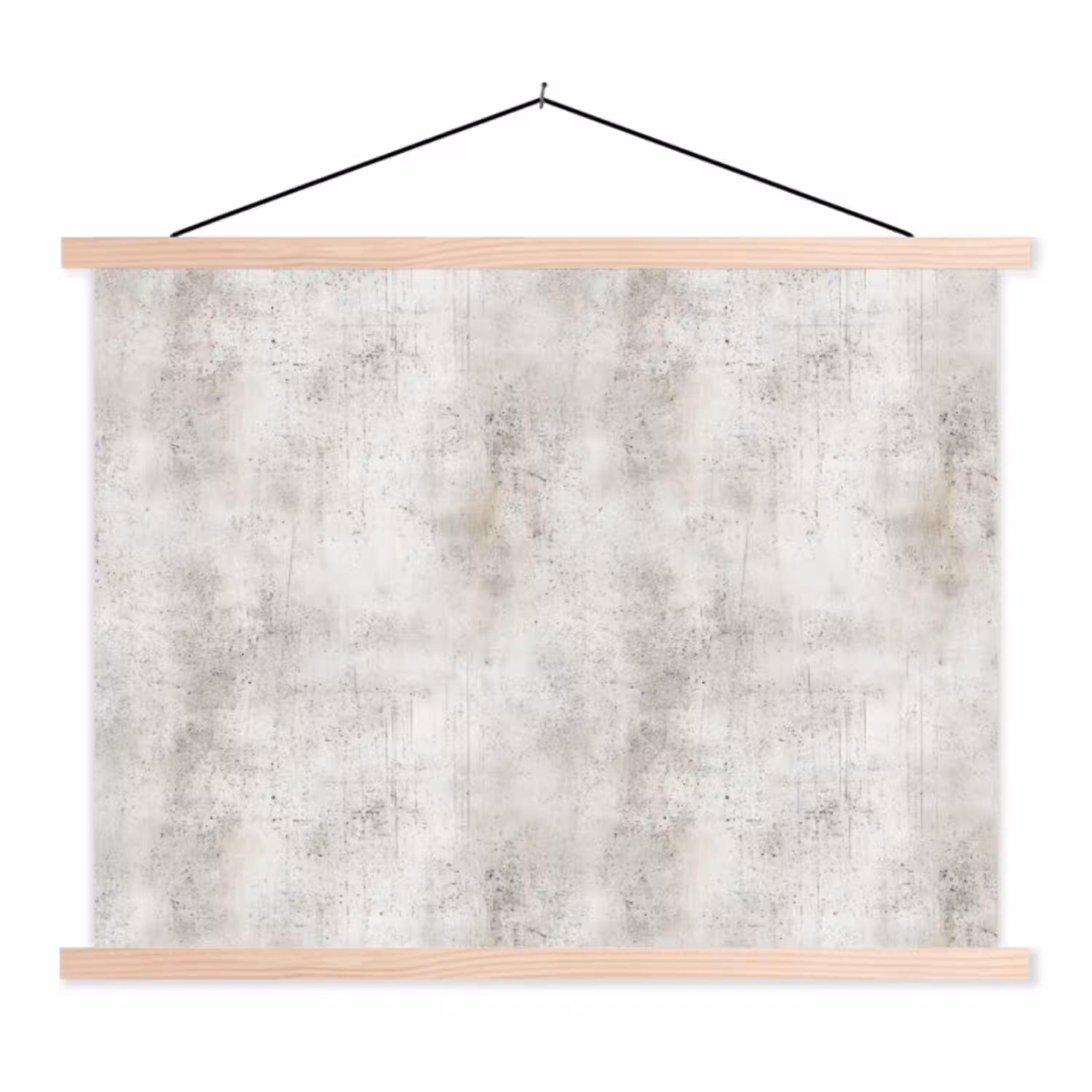 Grijs - Beton - Verweerd textielposter latten blank klein 122 -3d
