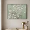 Amandelbloesem - Kunst - Van Gogh - Groen Textielframe zwart klein -sfeer2