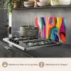 Abstract - Kleurrijk - Golven - Lijnen keuken achterwand spatscherm klein -usp_FR