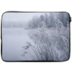 Riet - Bevroren - Winter - Natuur laptophoes neopreen klein -zkaufland3dotto