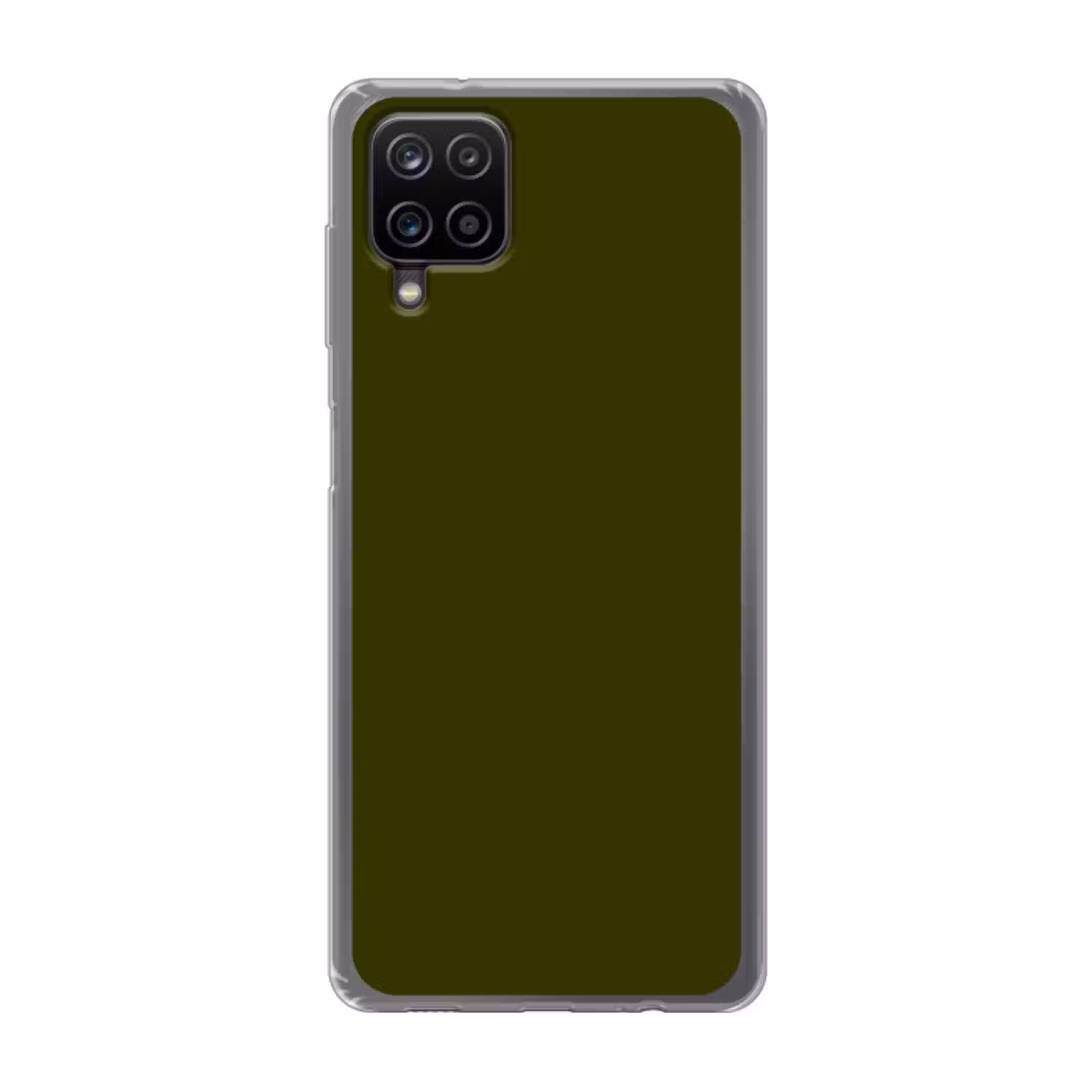 Dark  - Olive - Groen Telefoonhoesje Samsung Galaxy A12 klein 372 -3d