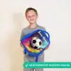 Neon - Voetbal - Kleurrijk Kinderrugzak - Blauw middel -sfeer1_NL