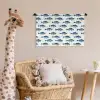 Vis - Patroon - Blauw Wandkleed katoen klein 269 -wsfeer5_kind