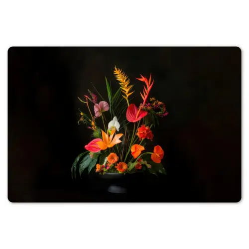 Schaal - Boeket - Bloemen Placemat vinyl groot -zzsfeer1_Kitchenyeah-website