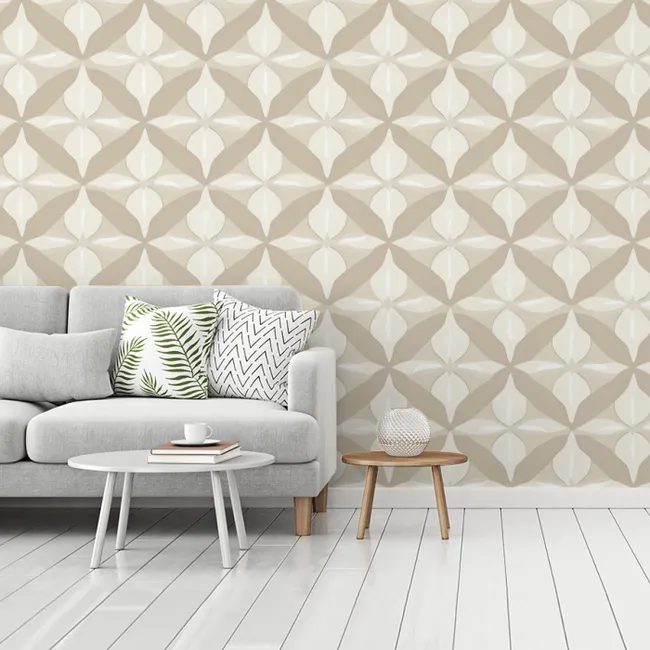 Behang - Patroon - Klassiek - Beige