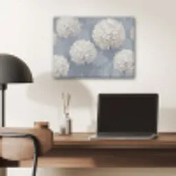 Bloemen - Illustratie - Blauw PET vilt klein -sfeer5