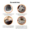 Abstract - Goud - Vormen Inductie beschermer vinyl 3mm klein -zzzzzzz-td-werking