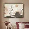Japandi - Landschap - Beige Textielframe zwart klein -sfeer1