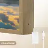Berg - Rivier - Zonsondergang Light Box met batterij (Wandlamp) middel -USP_websiteoplaadbaarNL