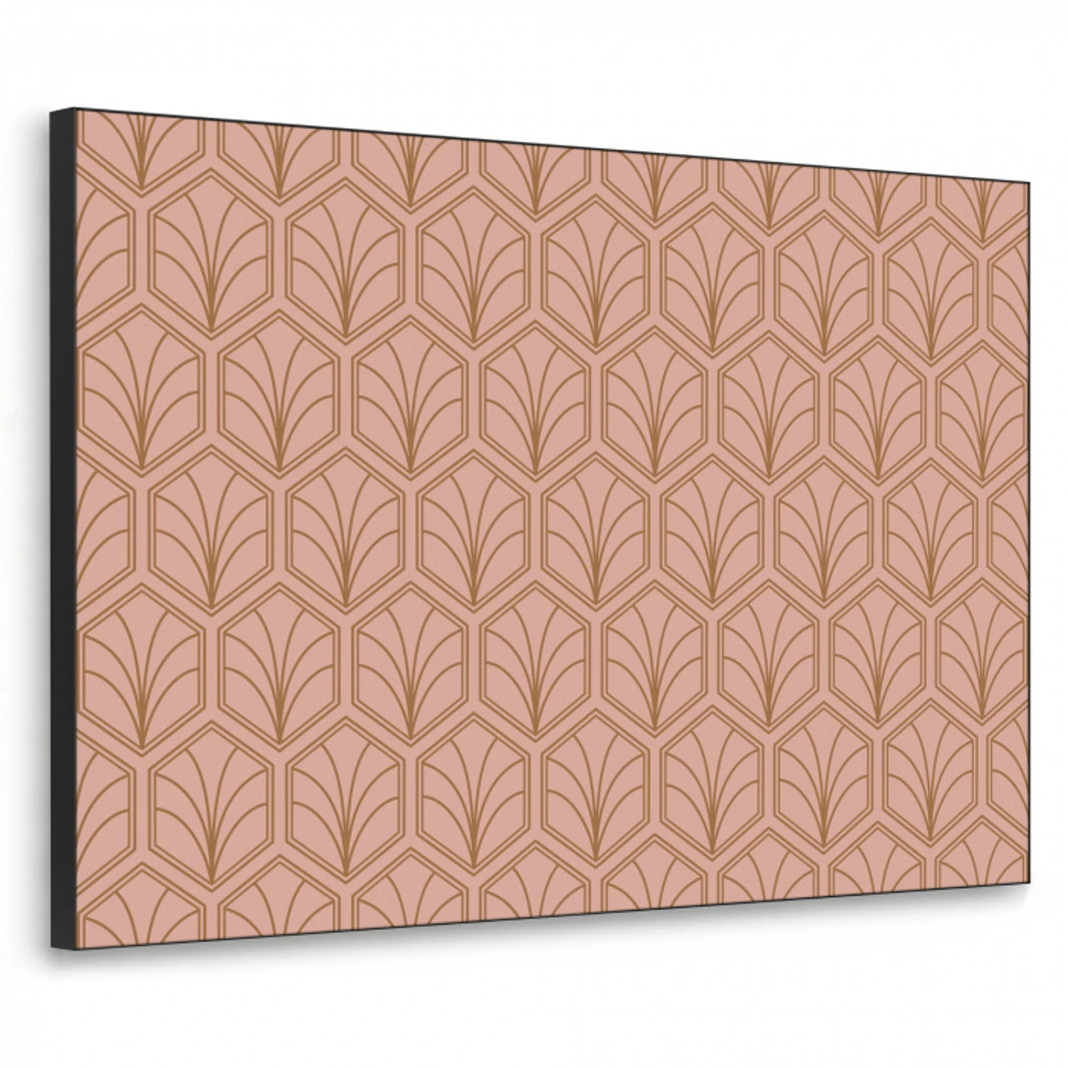 Zalmroze - Patroon - Geometrisch Textielframe - compleet frame klein 947 -3d