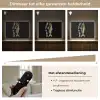 Vis - Zwart - Goud - Tekst Light Box met batterij (Wandlamp) middel -USP_dimbaarNL