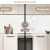 Klassiek - Marmer - Aders - Grijs keuken achterwand 2 middel 865 -voor-na2_ES