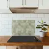 Vlakken - Rustiek - Groen keuken achterwand spatscherm klein 900 -sfeer2