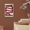 Pizza - Vintage - Decoratie - Japandi aluminium wit klein -sfeer4