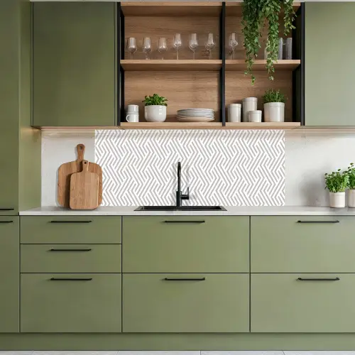 Grafisch - Patroon - Modern - Opvallend keuken achterwand 2 middel 871 -sfeer3