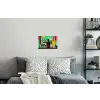 Vrouw - Keuken - Katten - Doorkijk Muursticker klein -slaapkamer