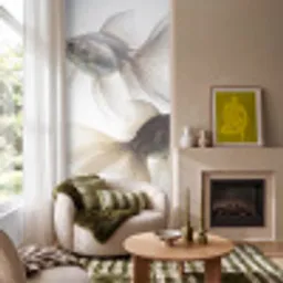 Goudvissen - Modern - Wit Behang Vlies klein -sfeer2